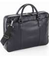 QD892 Quadra NuHide® Slimline Laptop Briefcase Black colour image